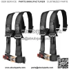 Seat Belt Harness 4 Point 2" Padded Black Polaris RZR XP S 4 1000 PAIR (For: More than one vehicle)