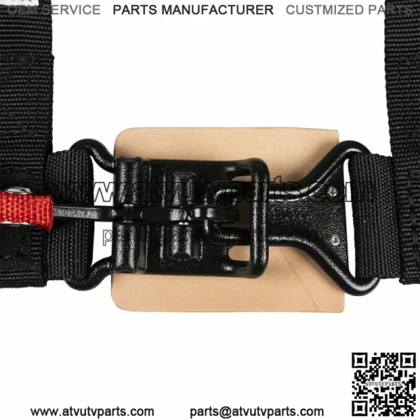 Seat Belt Harness 4 Point 2" Padded Black Polaris RZR XP S 4 1000 PAIR (For: More than one vehicle) - Image 3