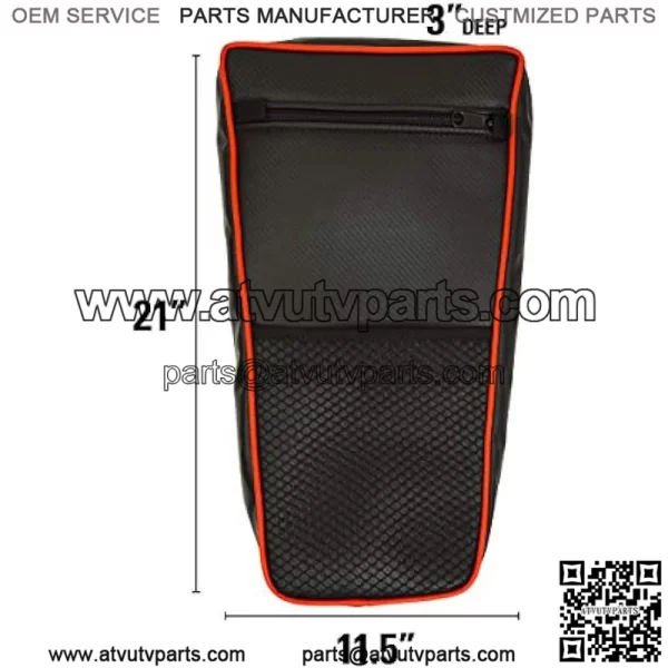 PRP Seats E34-210 Center Bag for Polaris RZR, Black - Image 2