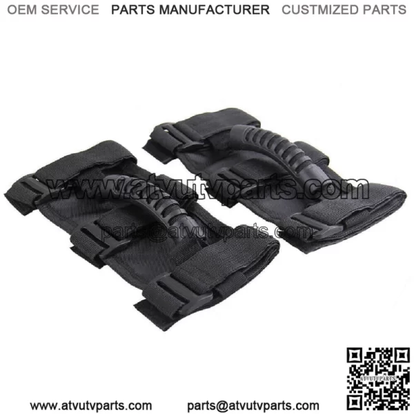 Pair PREMIUM Roll Bar Grab Handle Handles Black for Can-Am Maverick X3 Max R (For: More than one vehicle) - Image 4
