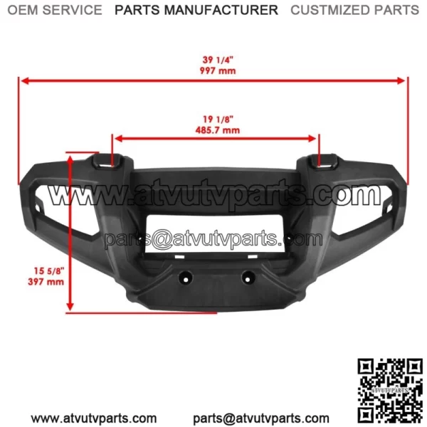 Front Bumper & Panel For Polaris Sportsman 700 2005-2007 Brush Guard Bumper (For: Polaris Sportsman 800) - Image 2