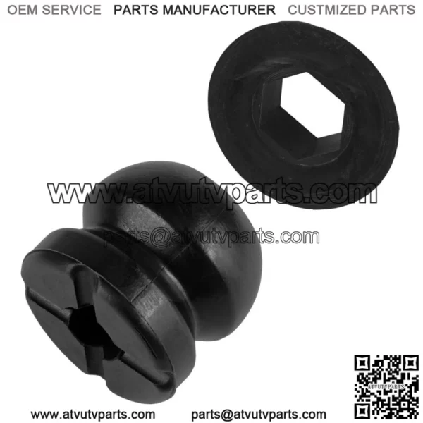 Front Strut Bottom Pivot Ball w/Bumper for Polaris Sportsman 570 4x4 EFI 2014-19 (For: Polaris Sportsman 570) - Image 4