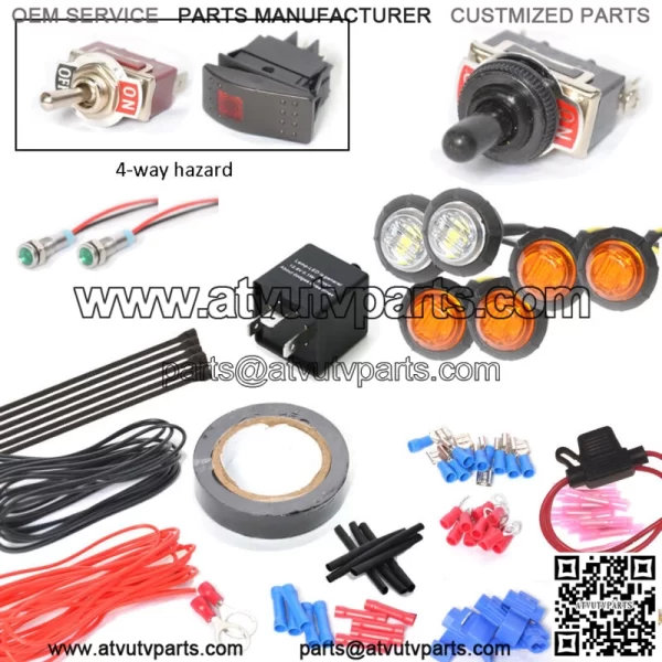 Mule Pro FXT Turn Signal LED Light Kit Street Legal Lights Kawasaki EPS Camo LED