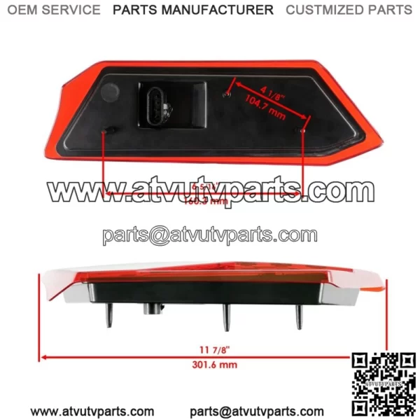 Complete Rear Left LED Taillight for Polaris RZR 1000 2016 2017 2018 2019-2021 (For: Polaris) - Image 2