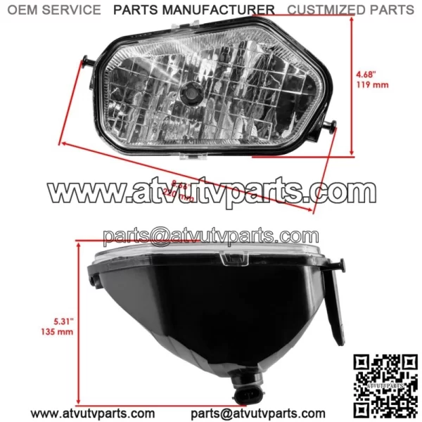 Front Left Right Headlight Bulb for Polaris Sportsman 1000 XP  16-20 (For: Polaris) - Image 2