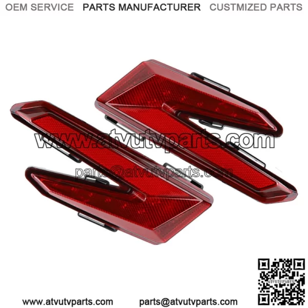 For 2017-2021 Can Am Maverick X3 Red LED Brake Tail Lights 710004744 & 710004743 - Image 2