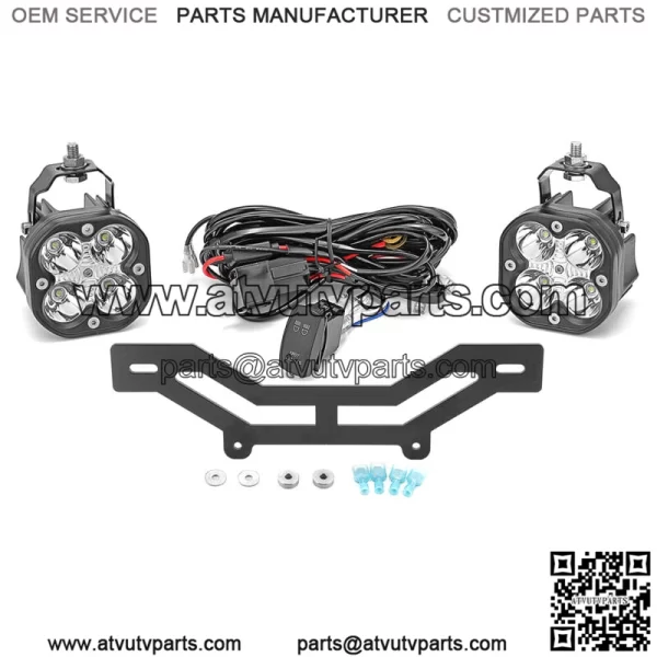 For Can-Am Maverick X3 Shock Tower LED Spot Light Pods Mount Bracket Kits