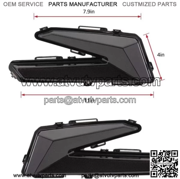 Black Taillights Rear Brake Lamps For Can-Am Maverick X3 Max XDS XRS X DS 17-22 - Image 3