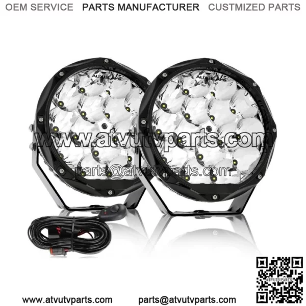 8.5" Round Driving Lights LED Offroad Lights For Can-Am Maverick X3 - Image 2
