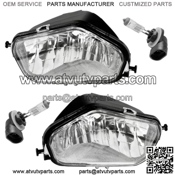 Front Left Right Headlight w/Bulb for Polaris Ranger Ranger 800 Crew 2010 (For: Polaris Sportsman 800)