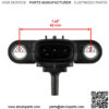 MAP Pressure Sensor for Yamaha Raptor 700 YFM700 Special Edition 2007-2012 - Image 2