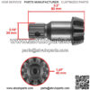 Complete Rear Differential Rebuild Kit For Honda Foreman 450 TRX450S 4x4 98-2001 - Image 3