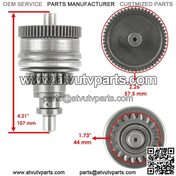 Starter Drive Bendix for Yamaha GP760 GP800 GP1200 GP1300 - Image 2