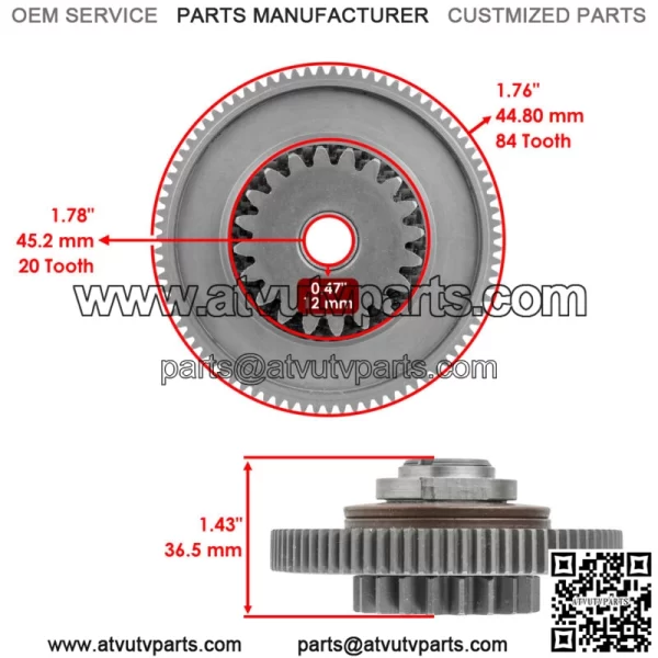 Starter Torque Limit Gear For Polaris RZR 1000/RZR 1000 S4 2016-2020 (For: Polaris) - Image 2