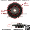 Starter Gear fits Polaris Sportsman 570 2014 - 2021 Starter Clutch Gear 1204683 (For: Polaris Sportsman 570) - Image 2