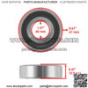 Steering Stem Bushing Bearing Seal Kit for Yamaha YFZ450 YFZ 450 2004 2005-2013 - Image 2