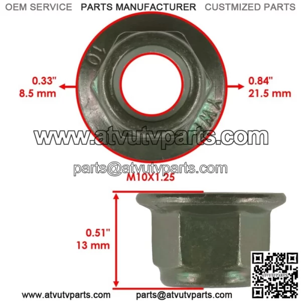 Front Upper Inner A-Arm Bushing Kit for Polaris RZR XP 4 1000 2017-2023 (For: Polaris) - Image 4