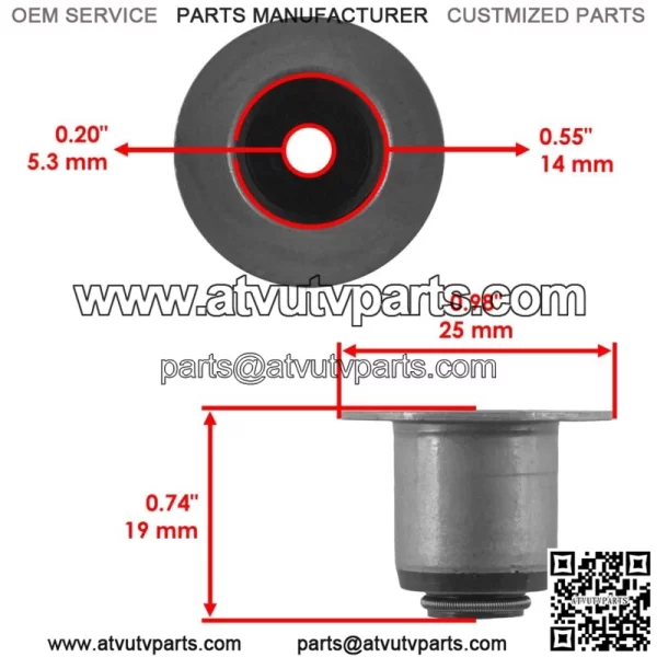 2x Valve Stem Seal for Polaris Sportsman 800 2006-2014 (For: Polaris Sportsman 800) - Image 2