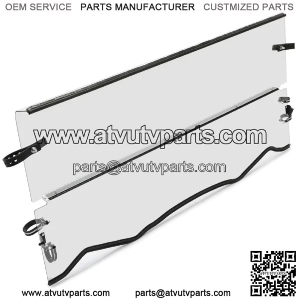 Clear Flip Fold Windshield For Kawasaki Teryx / Teryx4 800 4x4 2022 2023 (For: More than one vehicle) - Image 3