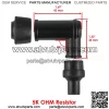 2x Ignition Coil w/Spark Plug Boot Cap for Kawasaki KAF620 Mule 4010 4x4 2009-21 - Image 3