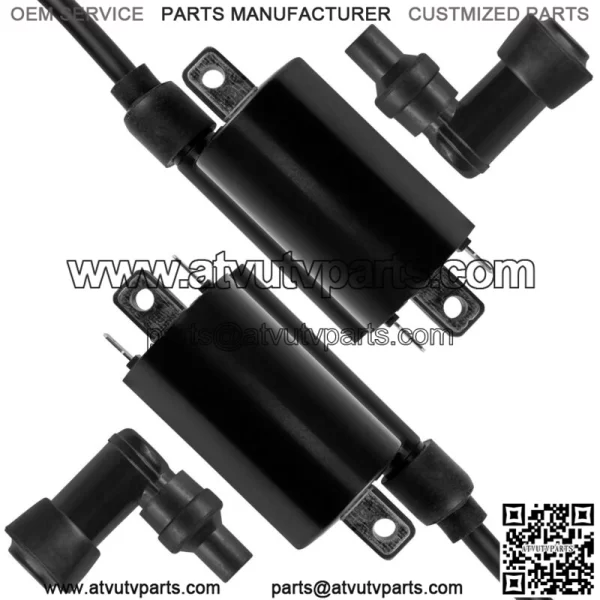 2x Ignition Coil w/Spark Plug Boot Cap for Kawasaki KAF620 Mule 4010 4x4 2009-21 - Image 4