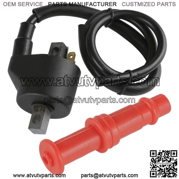 Ignition Coil with Spark Plug Boot Cap for Polaris Sportsman 400 2001-2004
