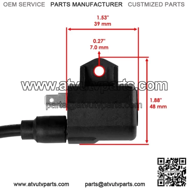Ignition Coil with Spark Plug Boot Cap for Polaris Sportsman 500 2005-2013 - Image 3