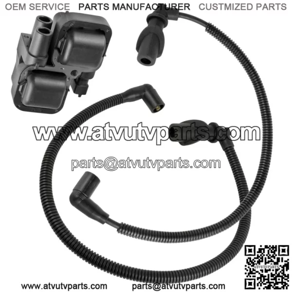 Ignition Coil w/ Spark Plug Wire 59.3 / 49.5 cm For Polaris Sportsman 800 06-08 (For: Polaris) - Image 5
