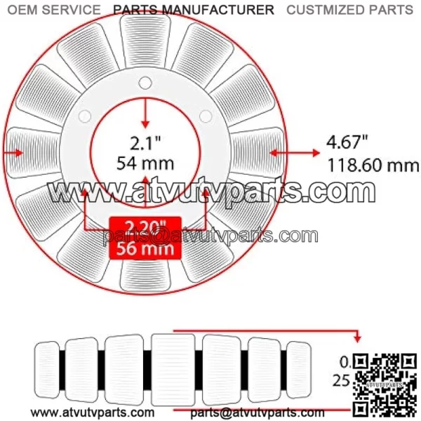 Stator Compatible With Suzuki 400 Lta400 Lt-A400 4X4 Eiger 2002-2007 - Image 2