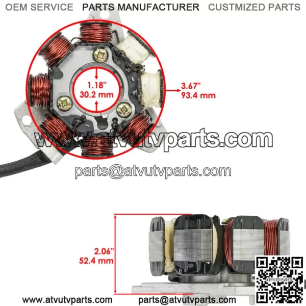 Stator for Honda ATC250R ATC 250R 1985 1986 / TRX250R Fourtrax 1986-1988 Magneto (For: Honda) - Image 2