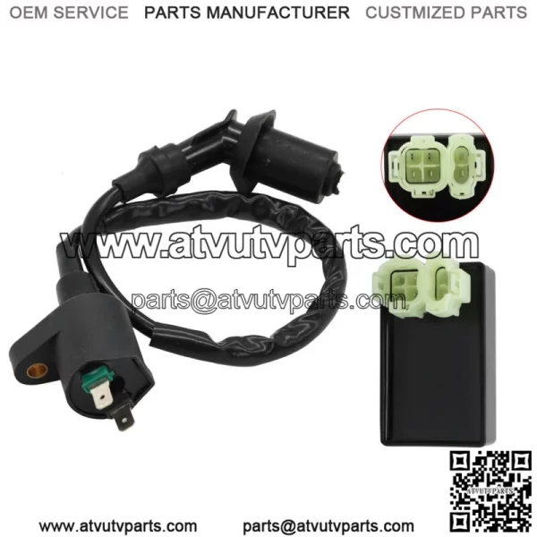 ATV Ignition Coil & CDI Box 88-99 Fit For Honda TRX300 Fourtrax 300 TRX300FW 2X4 (For: Honda) - Image 4