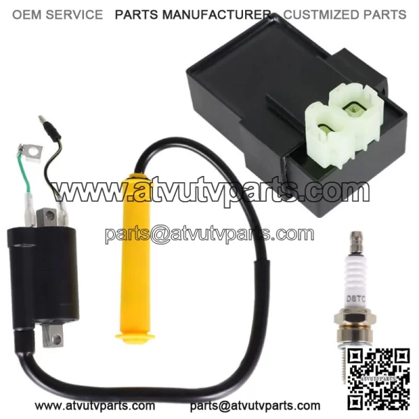 For Honda TRX400EX Sportrax 400 2x4 1999-2004 ATV Ignition Coil Spark Plug CDI - Image 2