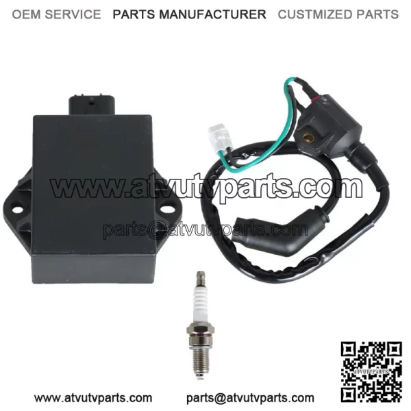 For Polaris Sportsman HAWKEYE 300 2008-2011 New CDI BOX Ignition Coil Spark Plug - Image 2