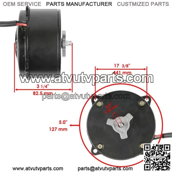 Radiator Cooling Fan Motor for Polaris Ranger 1000 Diesel 2015-2020 Except NSTR - Image 2