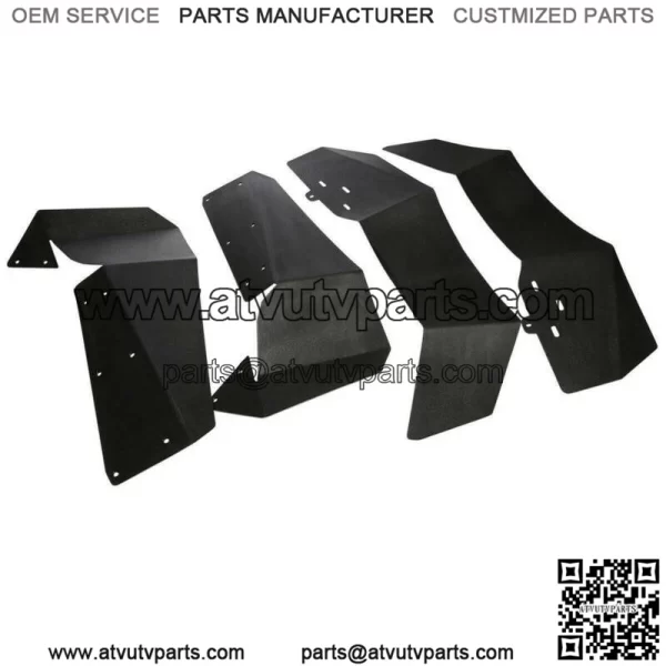 For Polaris RZR-4 900 RZR-S 900 RZR-S 1000 Mud Flaps UTV Fender Flares 2015-2019 (For: Polaris) - Image 3