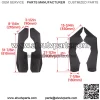 Fender Flares / Extensions Black Plastic For 2009-2014 Polaris RZR 800 (For: Polaris) - Image 2