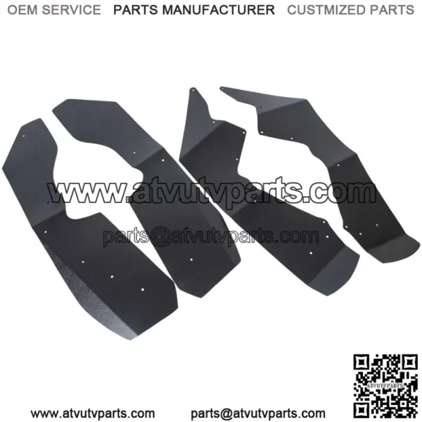 Fender Flares / Extensions Black Plastic For 2009-2014 Polaris RZR 800 (For: Polaris) - Image 5