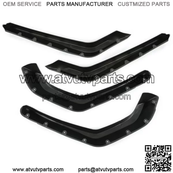 LH+RH 4Pieces Fender Flares For Polaris RZR 800 / 4 800 / 800 S 2008 2009 2010 (For: Polaris) - Image 2