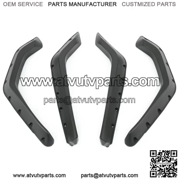 LH+RH 4Pieces Fender Flares For Polaris RZR 800 / 4 800 / 800 S 2008 2009 2010 (For: Polaris) - Image 4