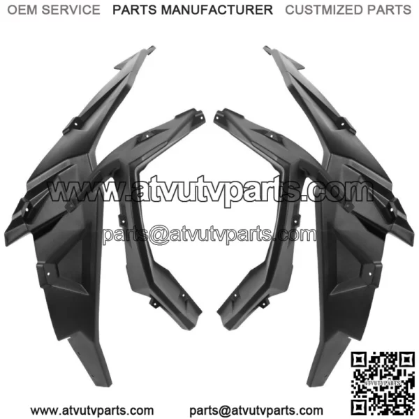 XXL Front Rear Extended Fender Flares For 2014-2023 Polaris RZR XP 4 1000 TURBO (For: Polaris) - Image 2