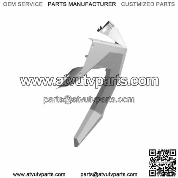 Polaris Flare Fender, Front, Right, Gloss Black,  OEM Part 5455176-070 (For: Polaris)