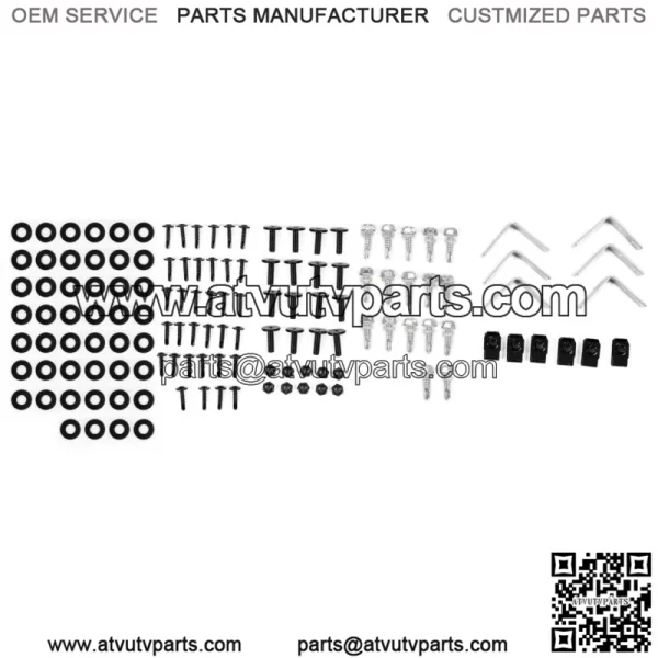 Set of 6 Fender Flares Black ABS For Polaris Midsize Ranger 570 & ETX 2015-2022 (For: Polaris) - Image 5