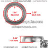 Exhaust Muffler Silencer Pipe Gasket for Yamaha Viking VI YXC700 4X4 2015 - 2021 - Image 3