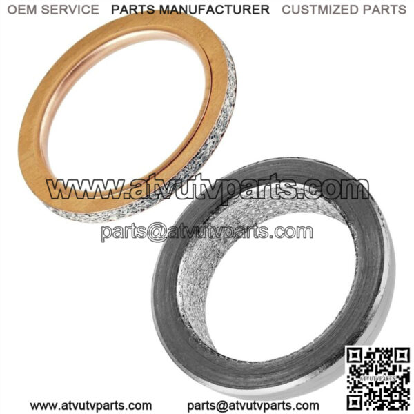 Exhaust Muffler Silencer Pipe Gasket for Yamaha Viking VI YXC700 4X4 2015 - 2021 - Image 4