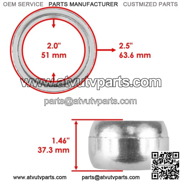 Exhaust Muffler Head Pipe Gasket for Polaris General XP 1000 2016 2017 2018-2021 (For: Polaris) - Image 2
