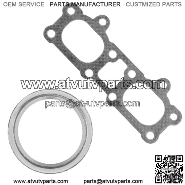 Exhaust Muffler Head Pipe Manifold Gasket for Polaris General XP 1000 2016-2021 (For: Polaris) - Image 4