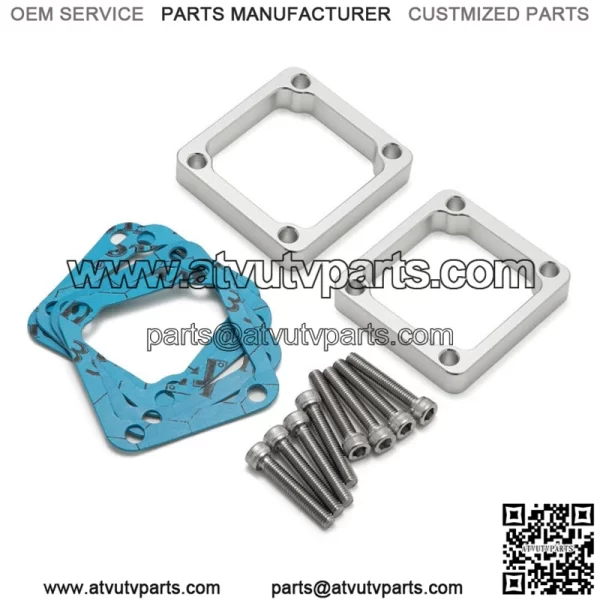 3/8" & 1/2" Intake Reed Manifold Spacer Gaskets Hardware for Yamaha Banshee YFZ350 1987-2006 - Image 2