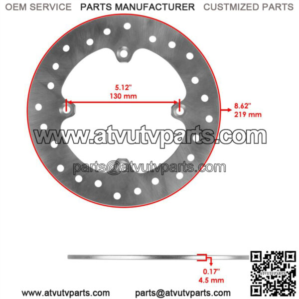 2x Brake Disc Rotor for CanAm Maverick Sport 1000R XMR 2019-2021 705601511 - Image 2