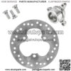 Rear Brake Disc Rotor w/ Hub Flange fits Honda TRX450R Kick Start 2006 2007-2009 - Image 4