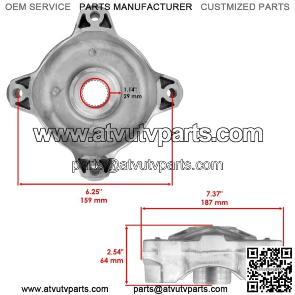 Rear Wheel Hub & Brake Disc Kit for Polaris RZR 800 S 2012  2013 2014 QTY10 - Image 4